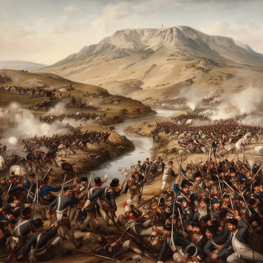 AI-generated illustration of Battle of Alma
