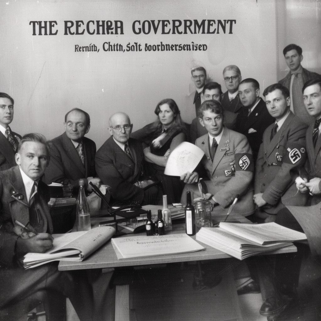 AI-generated illustration of Reich government
