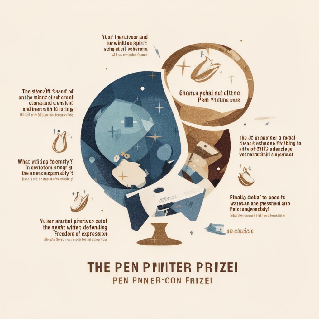 AI-generated illustration of PEN Pinter Prize