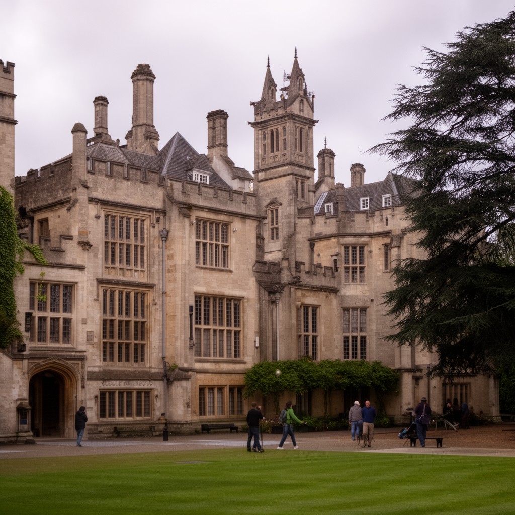 AI-generated illustration of Faculty of History, University of Cambridge