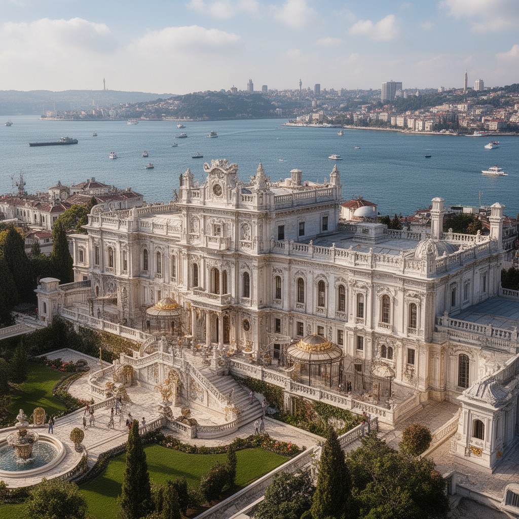 AI-generated illustration of Dolmabahce Palace