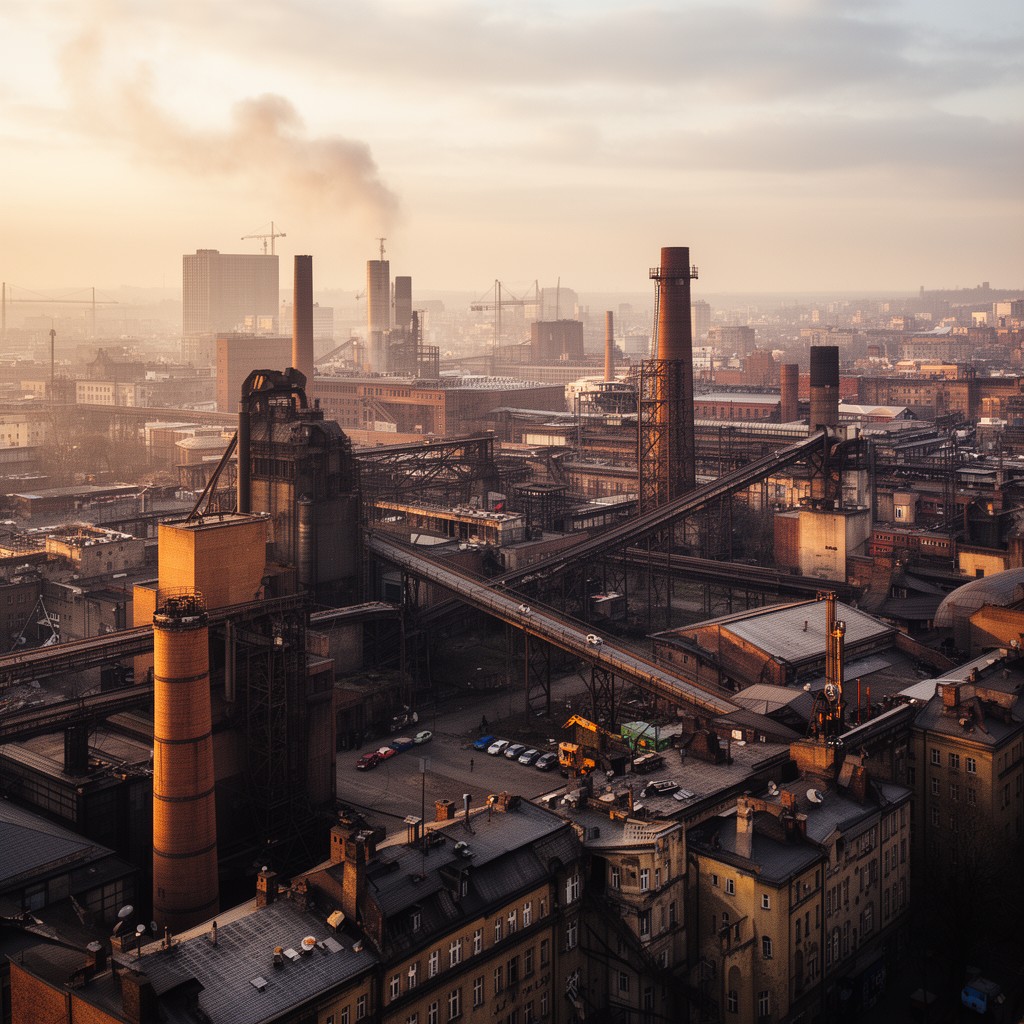 AI-generated illustration of Katowice