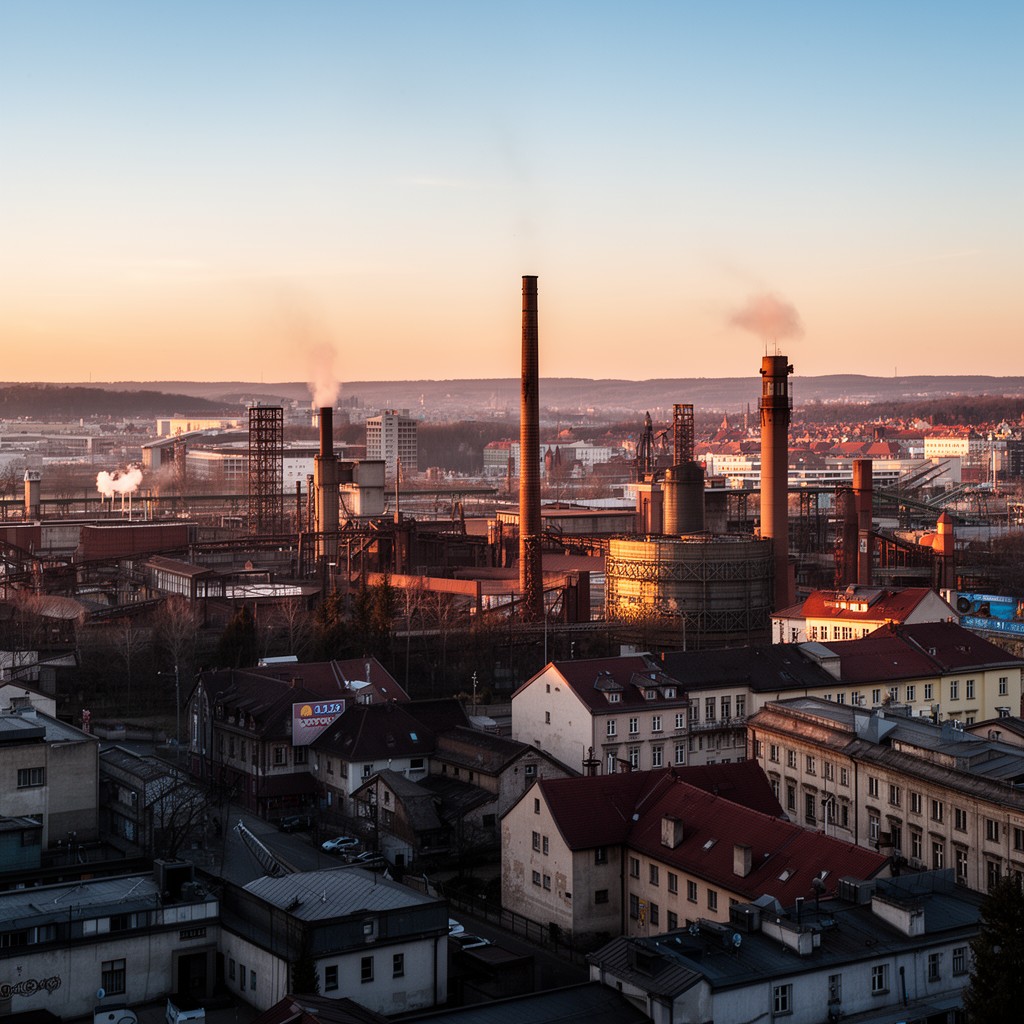 AI-generated illustration of Ostrava