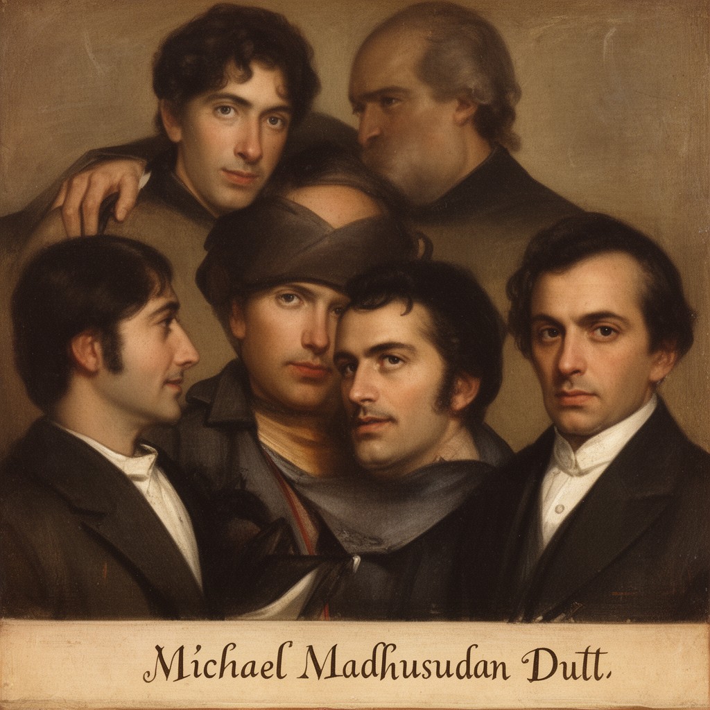 AI-generated illustration of Michael Madhusudan Dutt