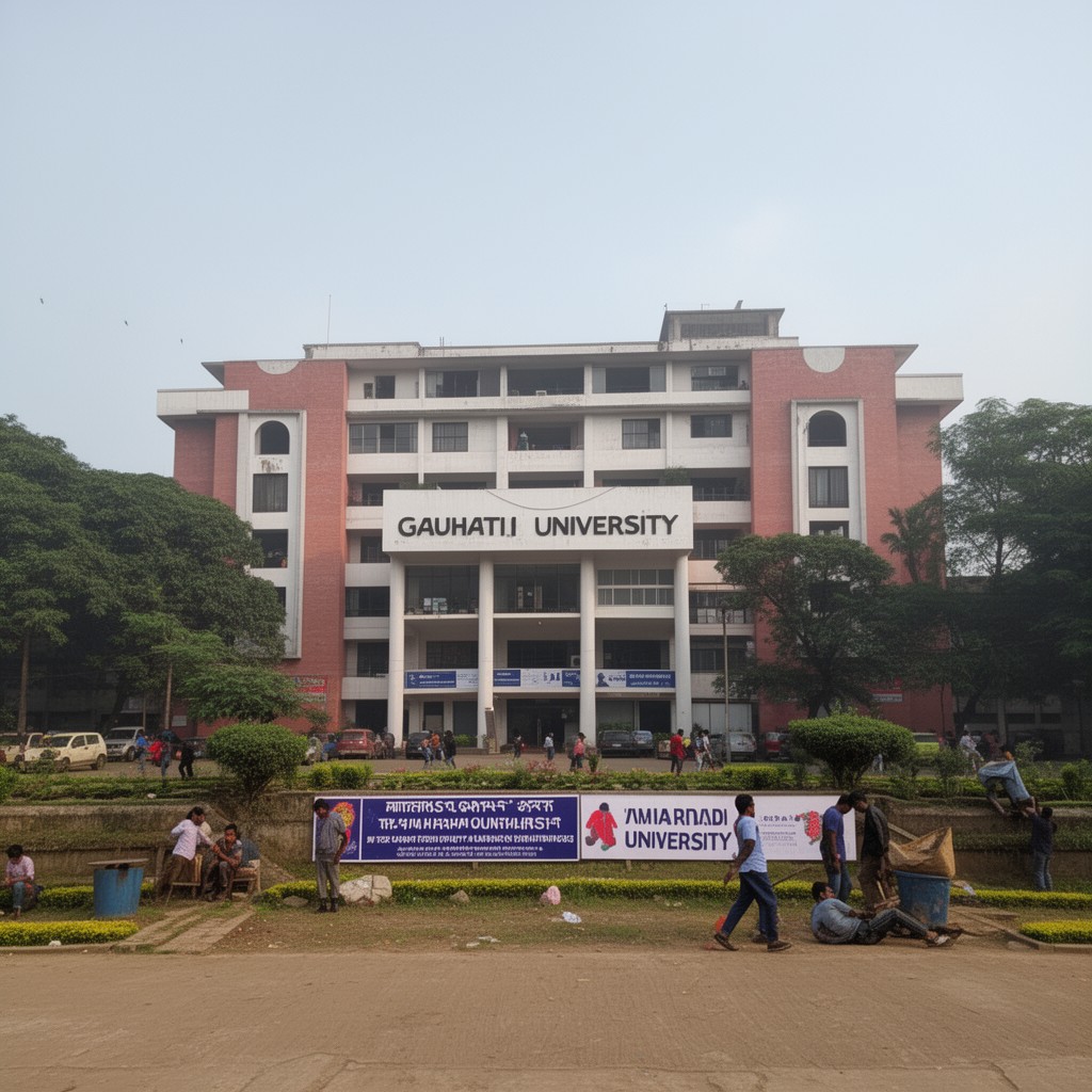 AI-generated illustration of Gauhati University