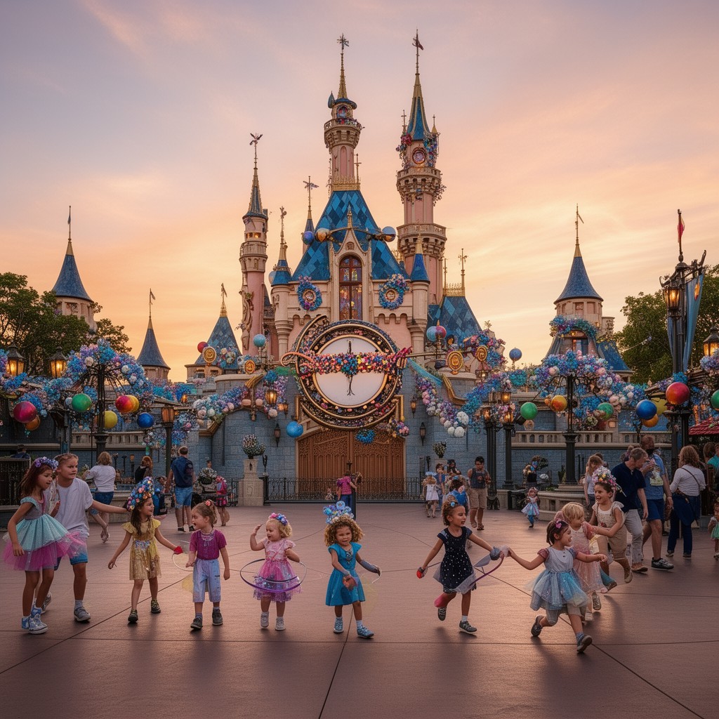 AI-generated illustration of Disney Parks, Experiences and Products
