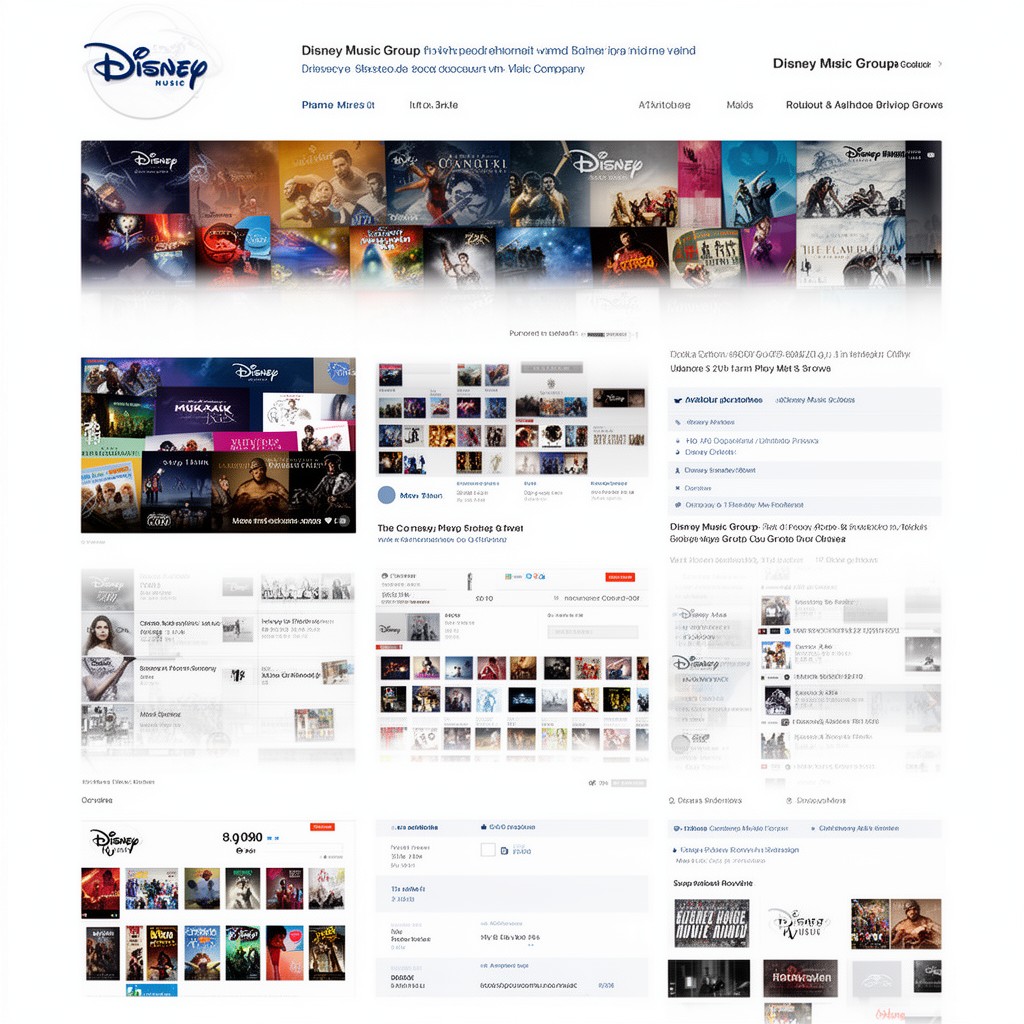 AI-generated illustration of Disney Music Group