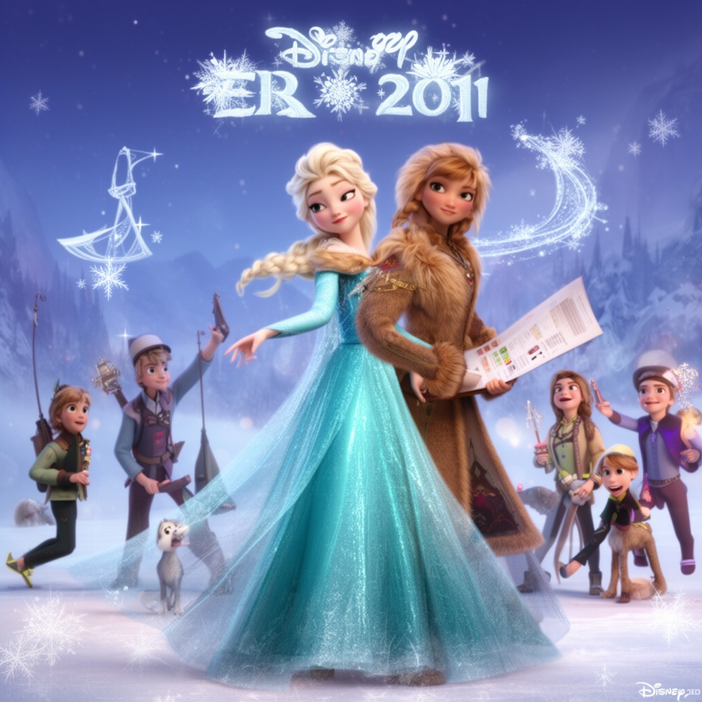 AI-generated illustration of Frozen