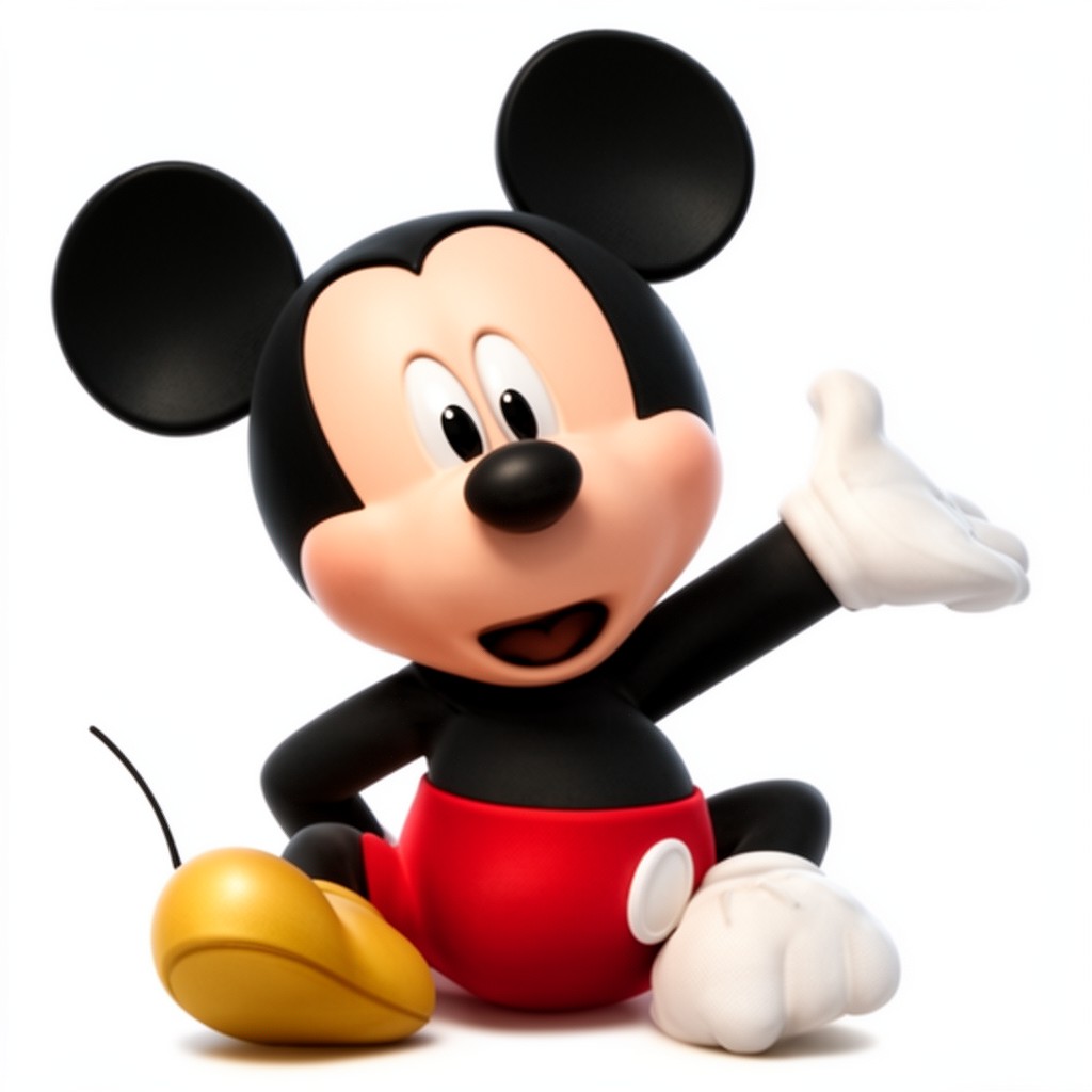 AI-generated illustration of Mickey Mouse franchise