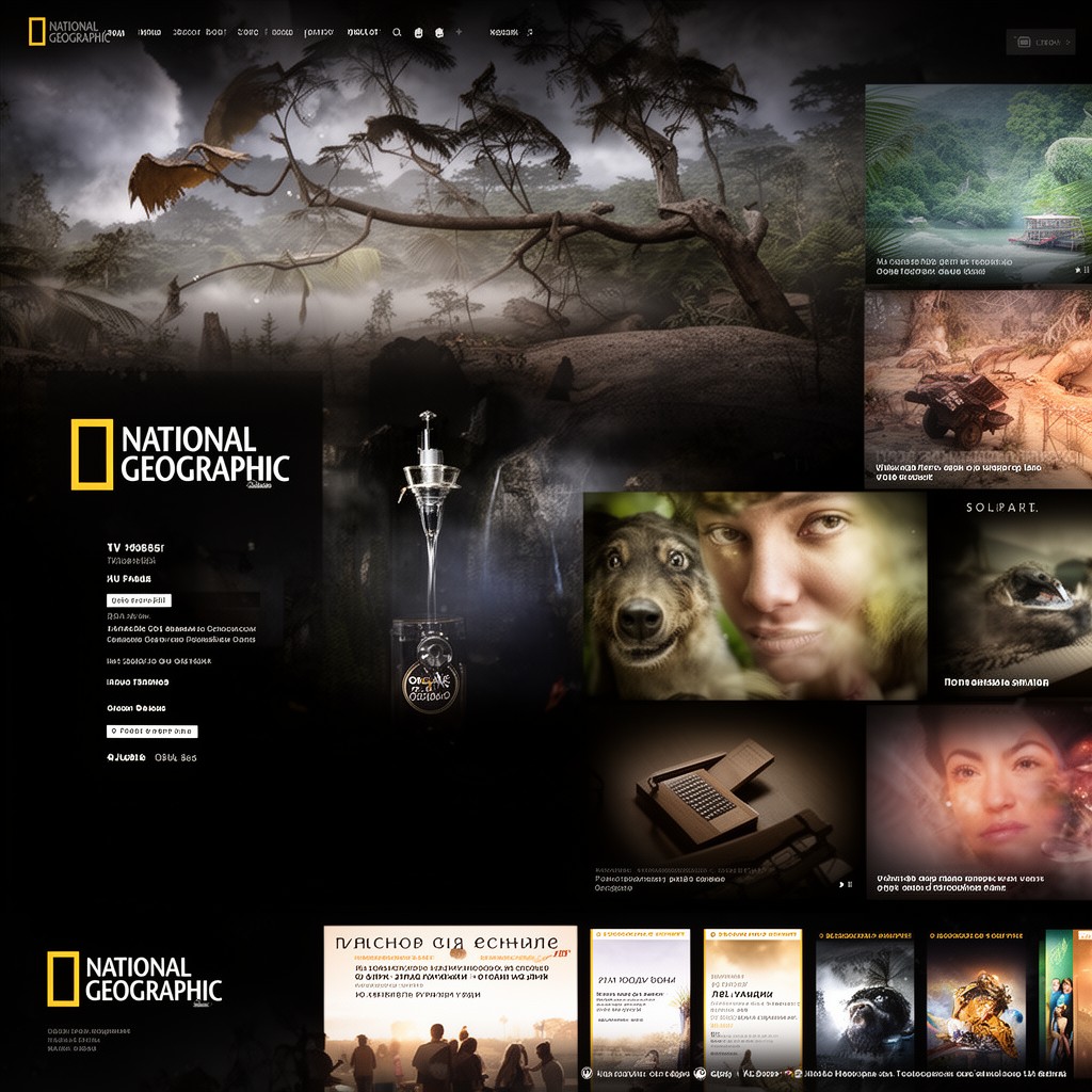 AI-generated illustration of National Geographic (TV channels)