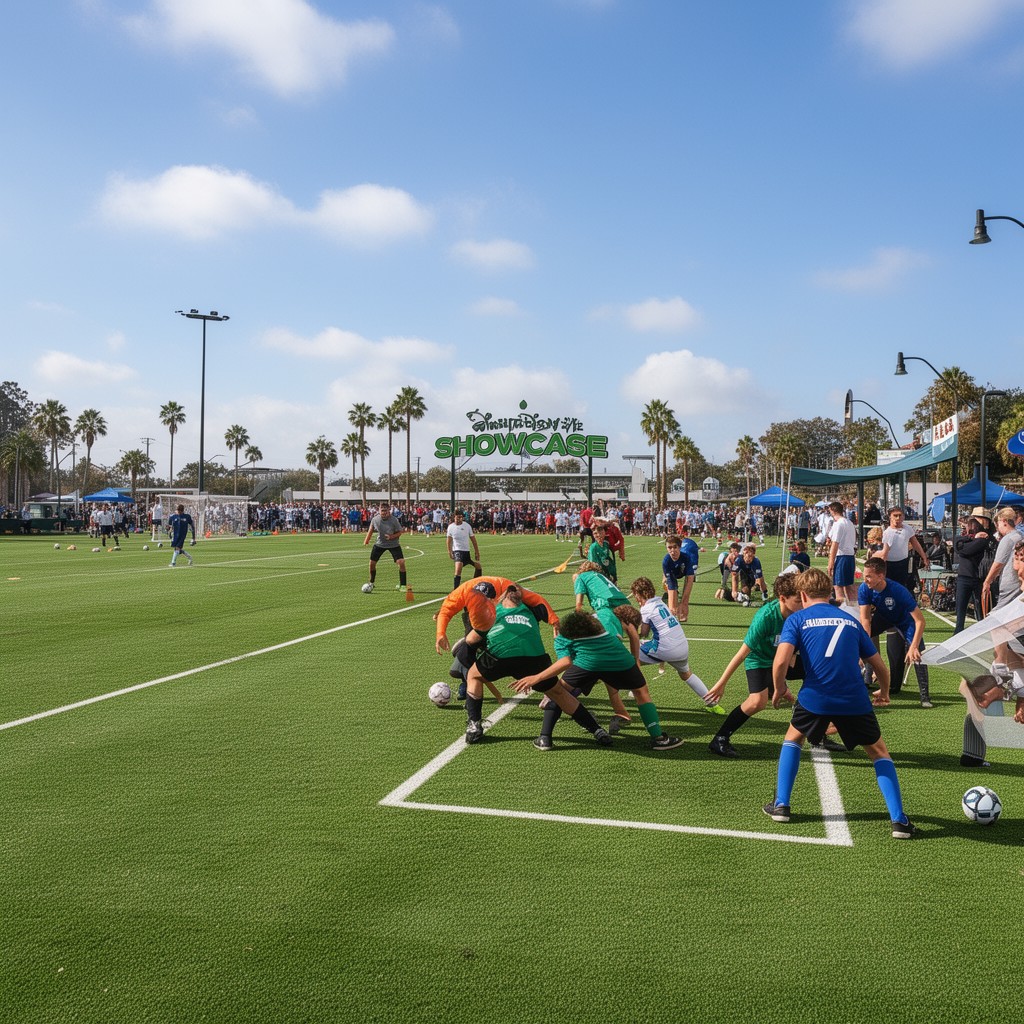 AI-generated illustration of Disney Soccer Showcase