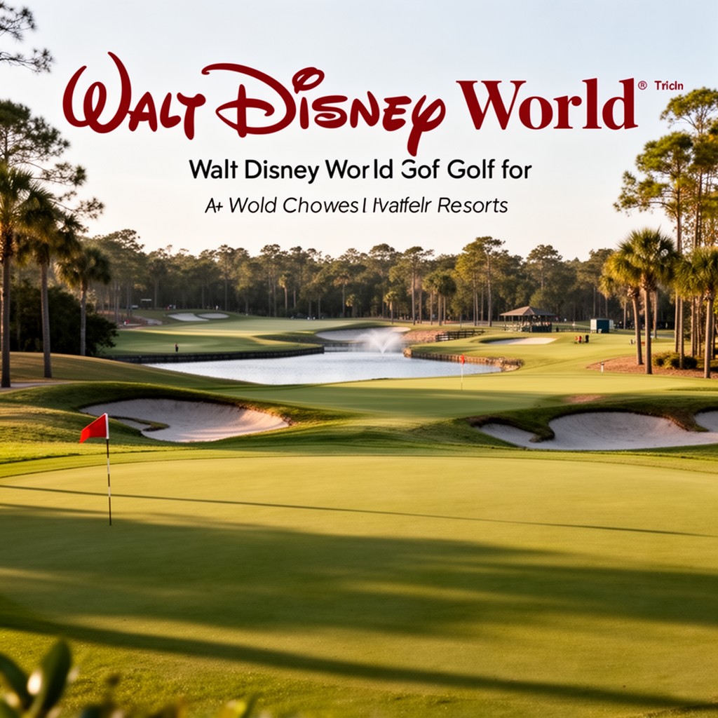 AI-generated illustration of Walt Disney World Golf