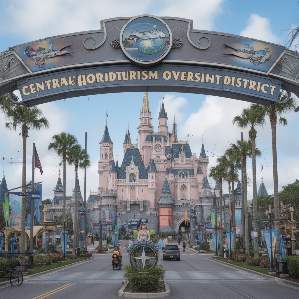 AI-generated illustration of Central Florida Tourism Oversight District