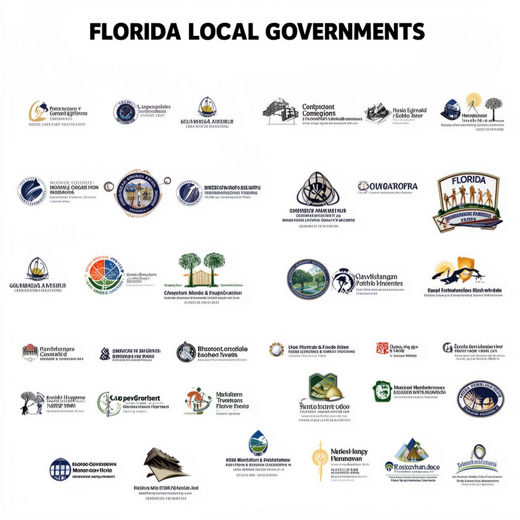 AI-generated illustration of Florida local governments