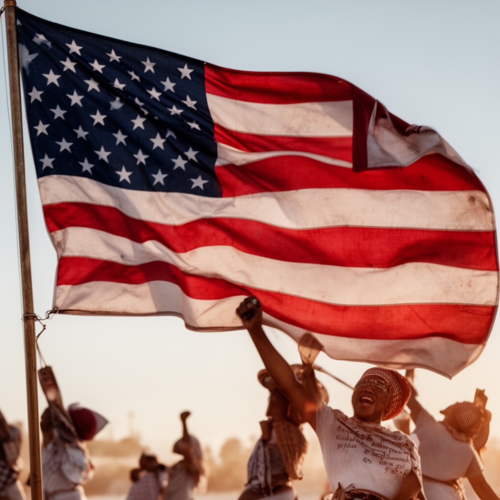 AI-generated illustration of American nationalism