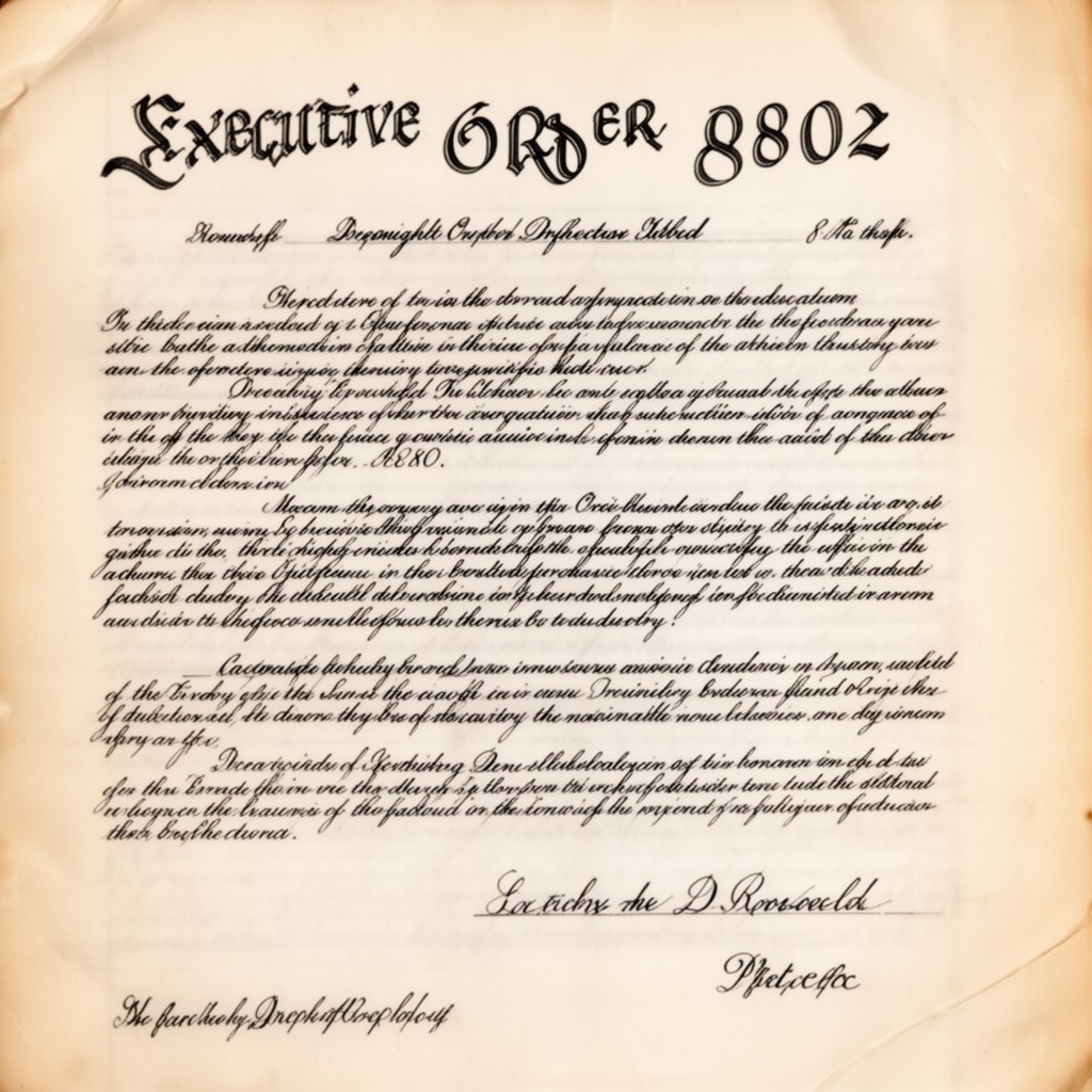 AI-generated illustration of Executive Order 8802