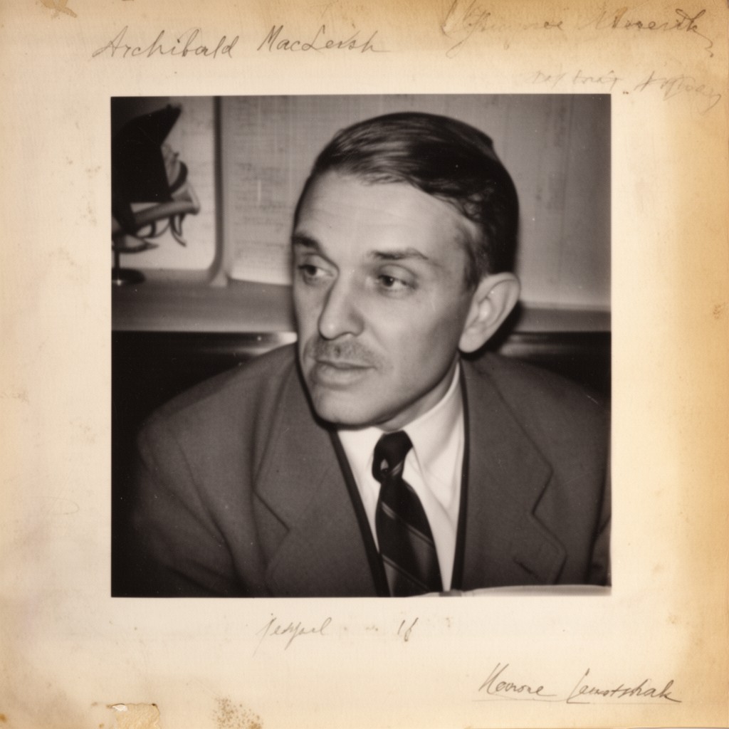 AI-generated illustration of Archibald MacLeish