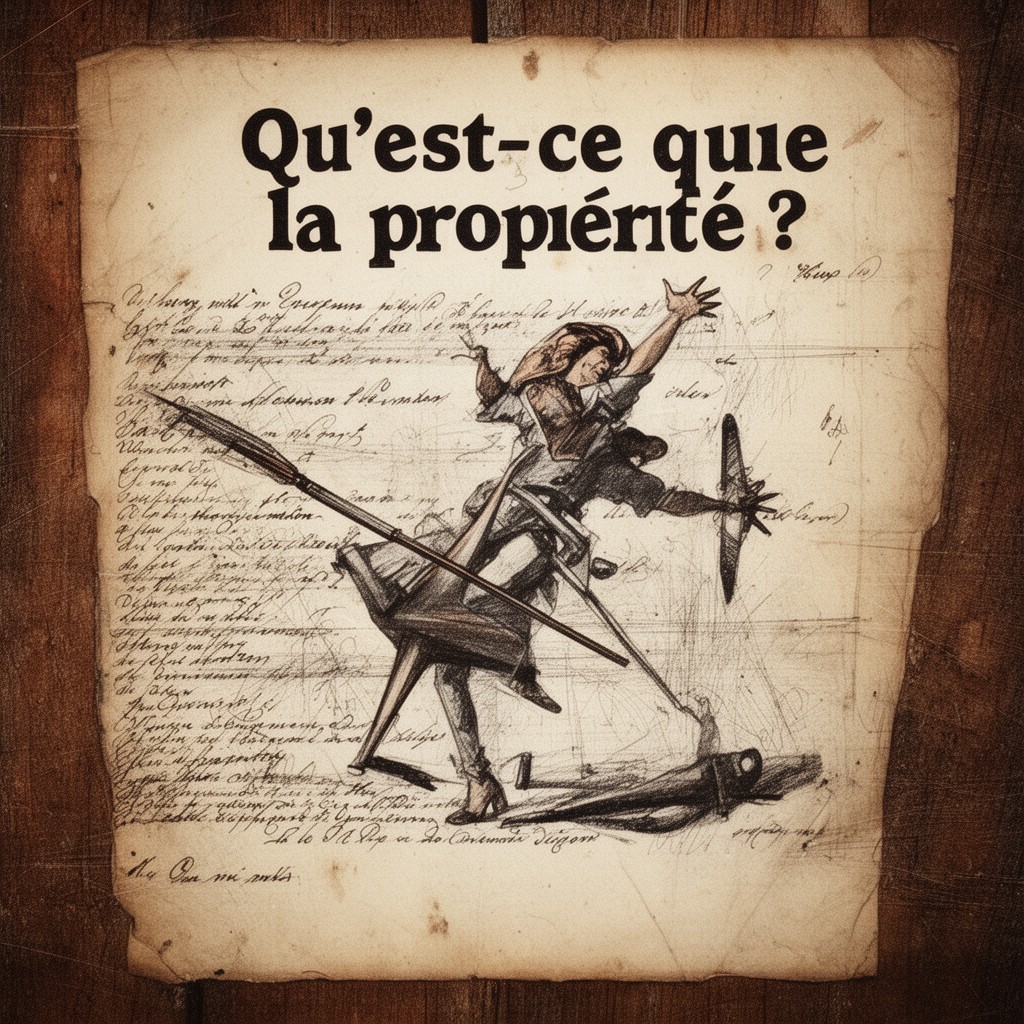AI-generated illustration of Qu’est-ce que la propriété ?