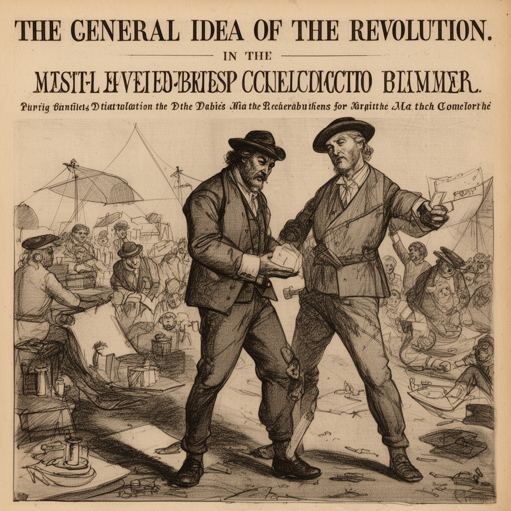 AI-generated illustration of The General Idea of the Revolution in the Nineteenth Century