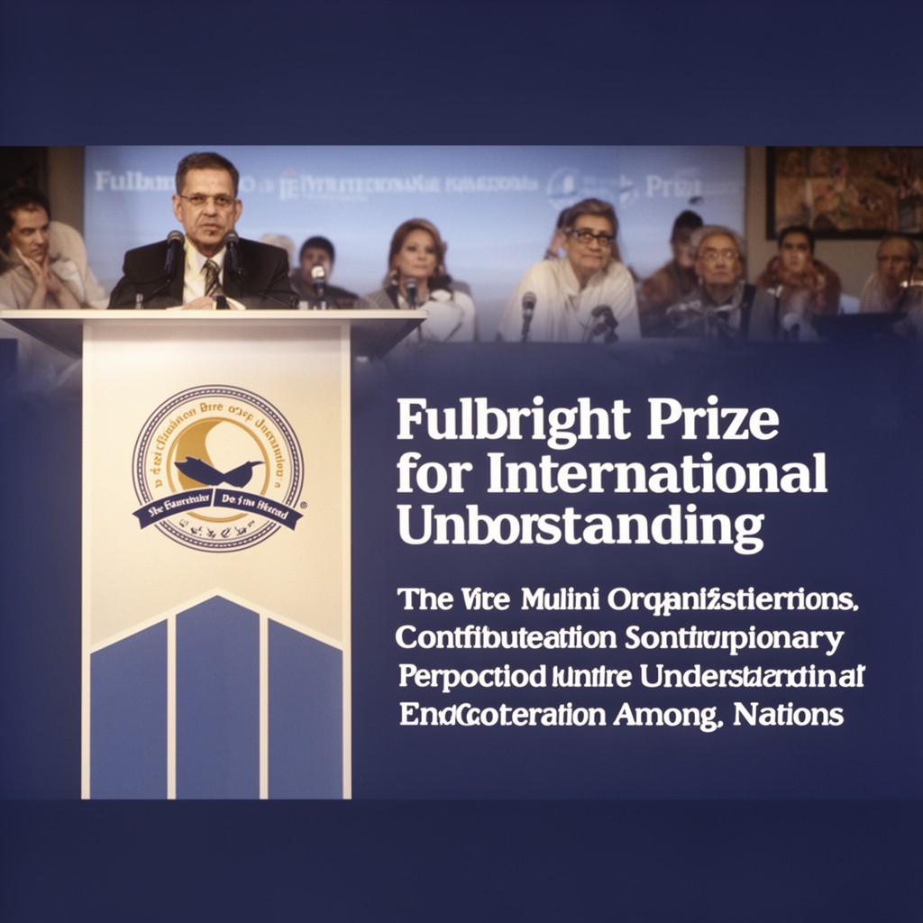 AI-generated illustration of Fulbright Prize for International Understanding