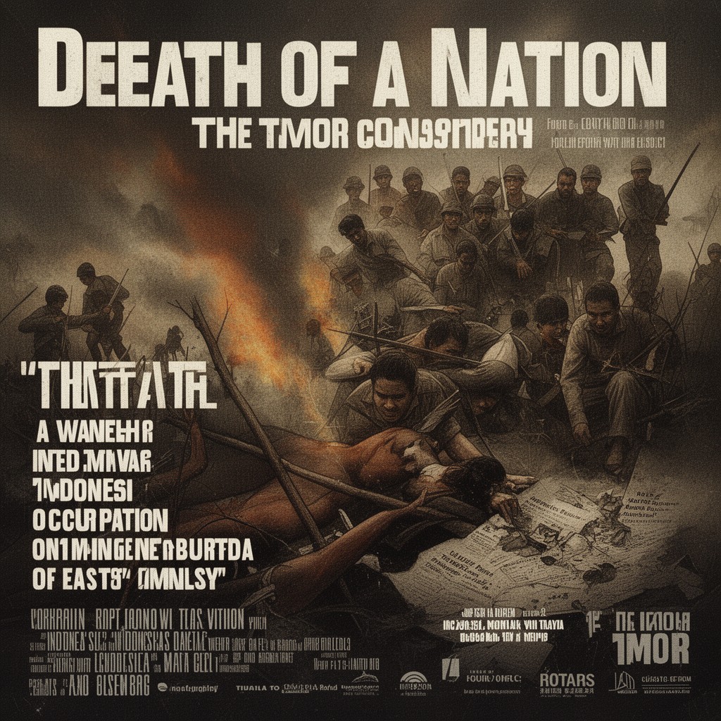 AI-generated illustration of Death of a Nation: The Timor Conspiracy