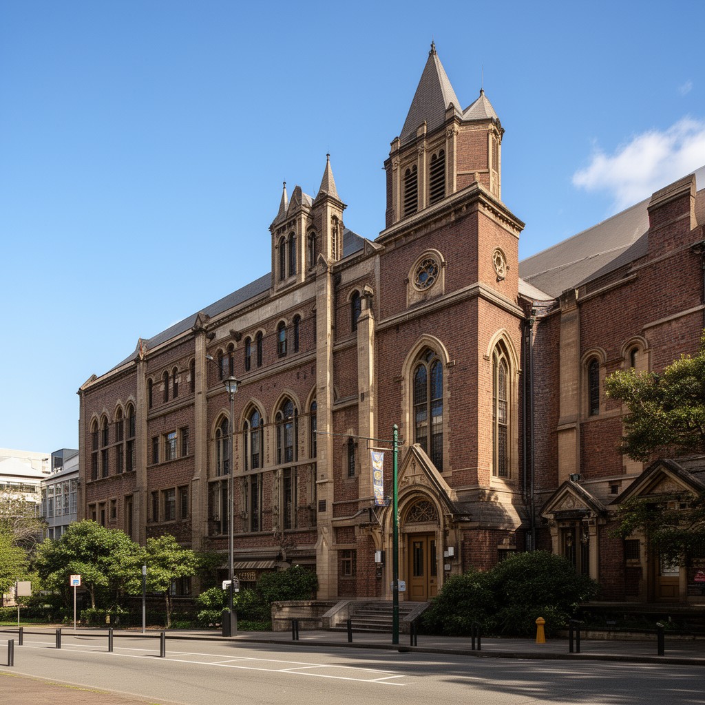 AI-generated illustration of Sydney Boys High School