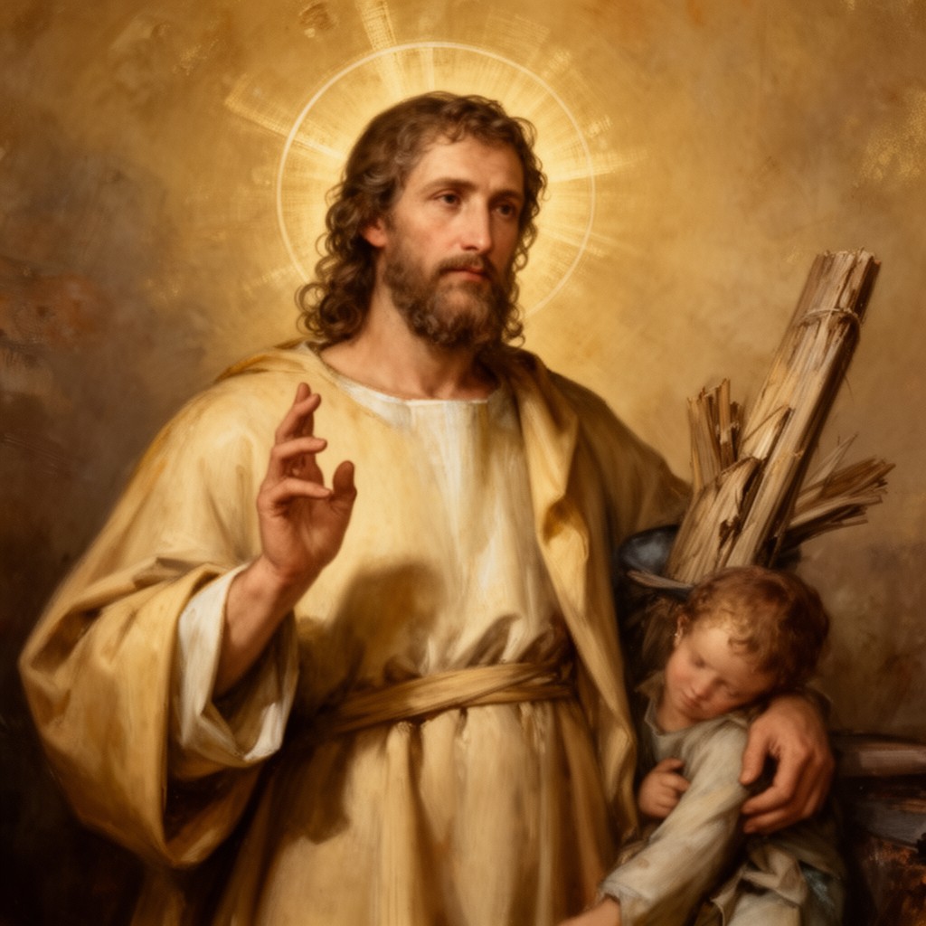 AI-generated illustration of Saint Joseph