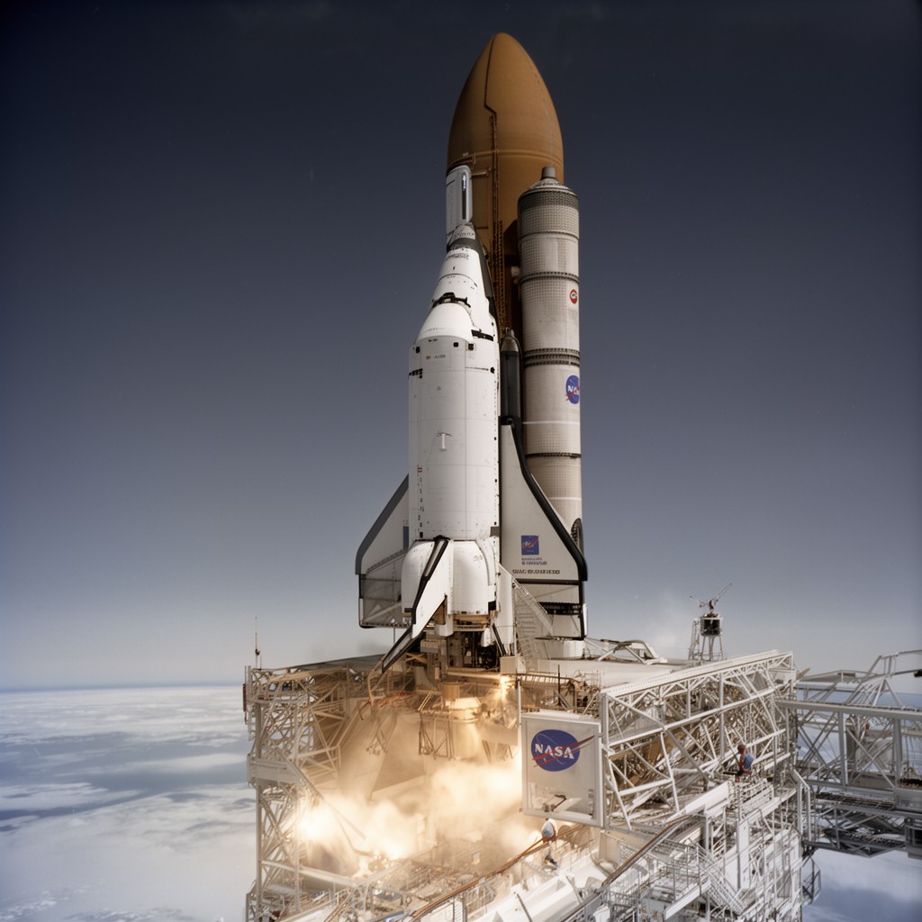 AI-generated illustration of STS-1