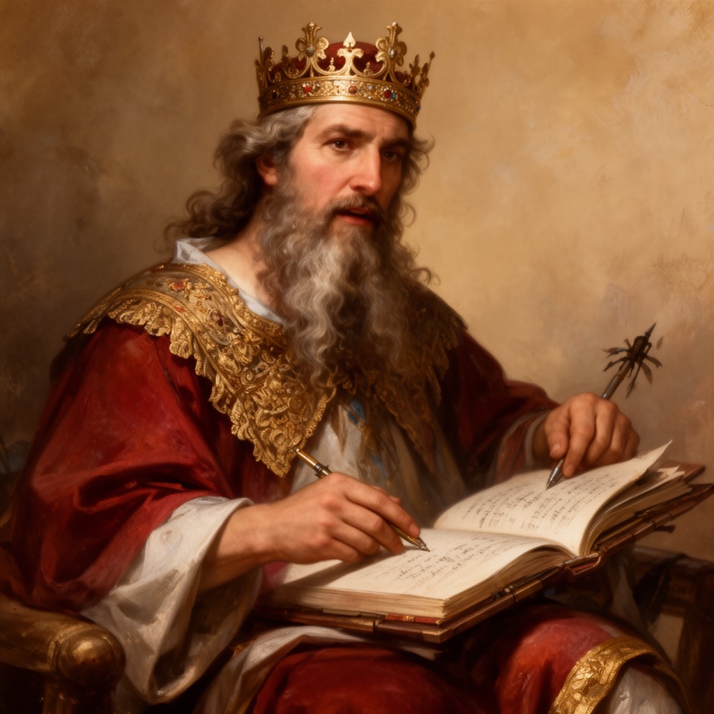 AI-generated illustration of King David