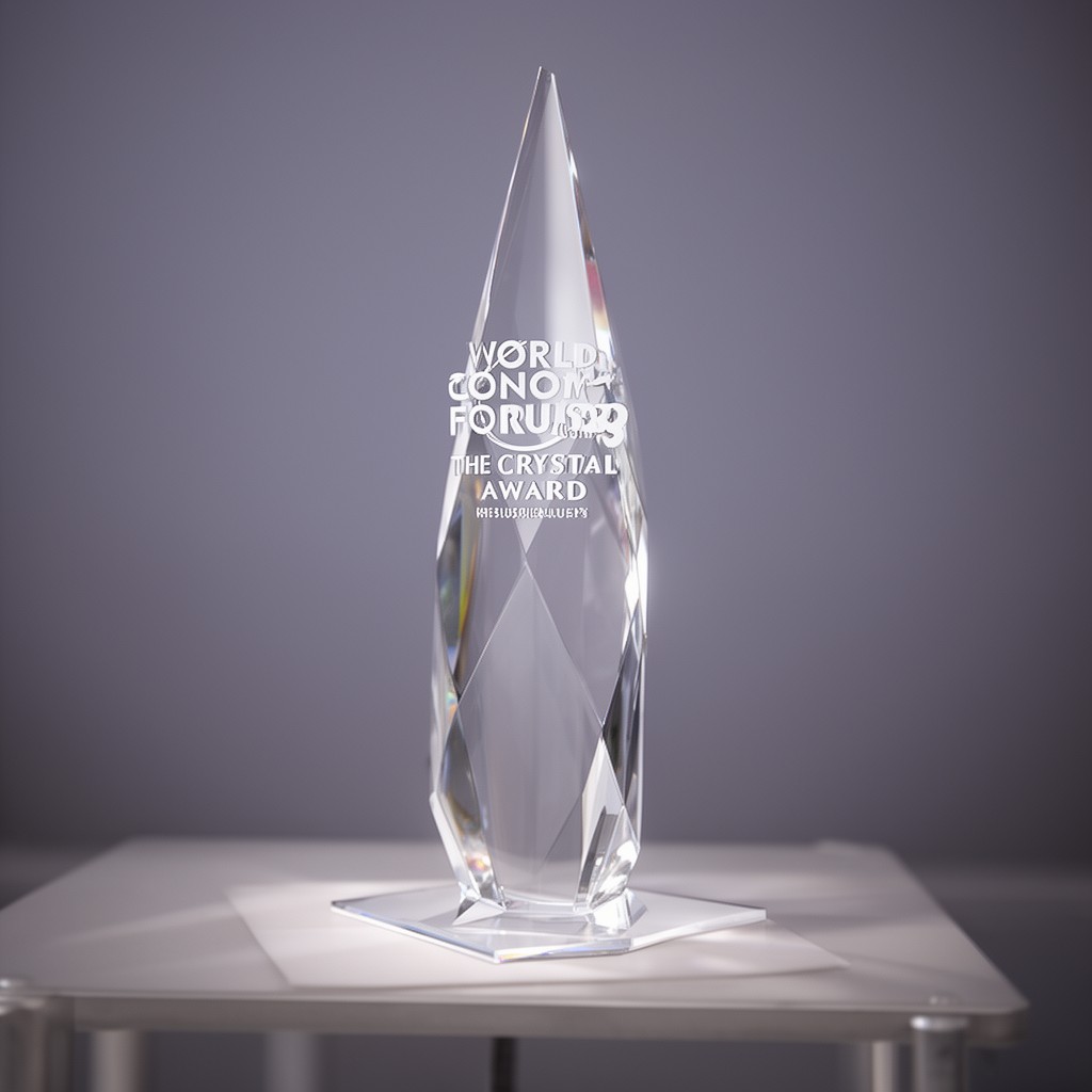 AI-generated illustration of Crystal Award