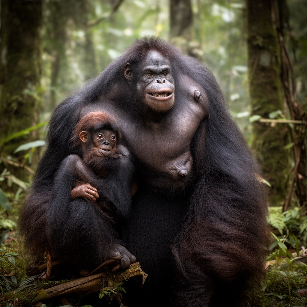AI-generated illustration of Hominidae