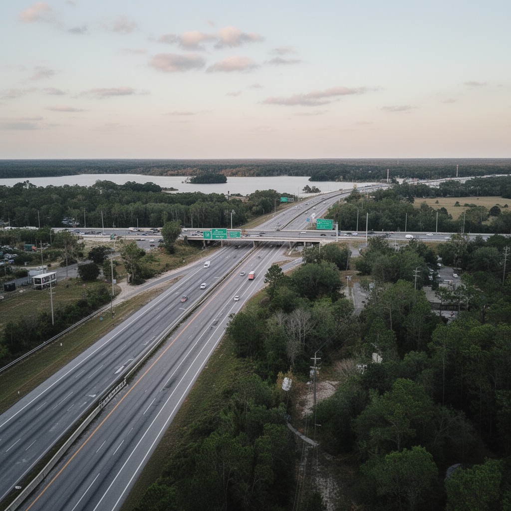 AI-generated illustration of Interstate 75 near Lake City