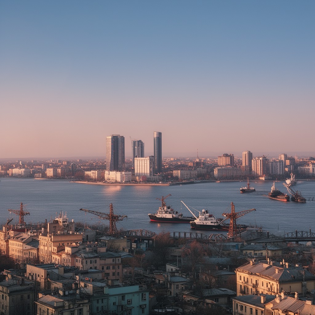AI-generated illustration of Vladivostok Time (VLAT)
