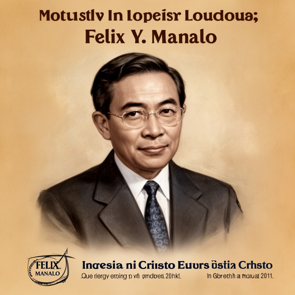 AI-generated illustration of Felix Y. Manalo