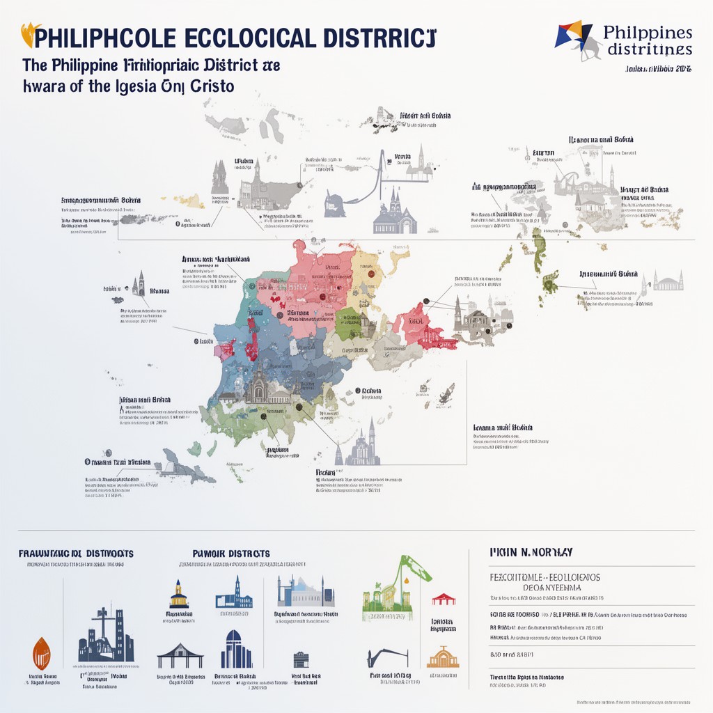AI-generated illustration of Philippine ecclesiastical districts