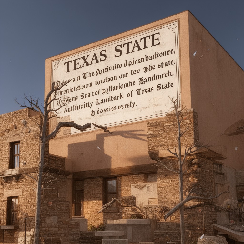 AI-generated illustration of Texas State Antiquities Landmark