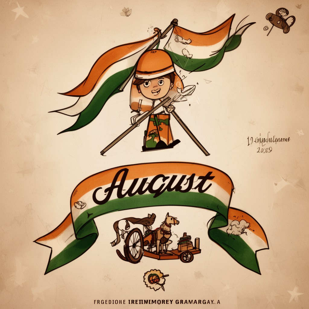 AI-generated illustration of Independence Day (India)