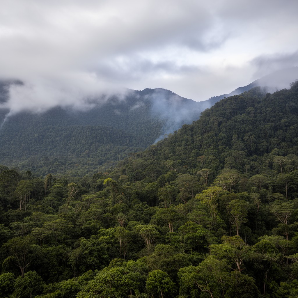 AI-generated illustration of Western Ghats