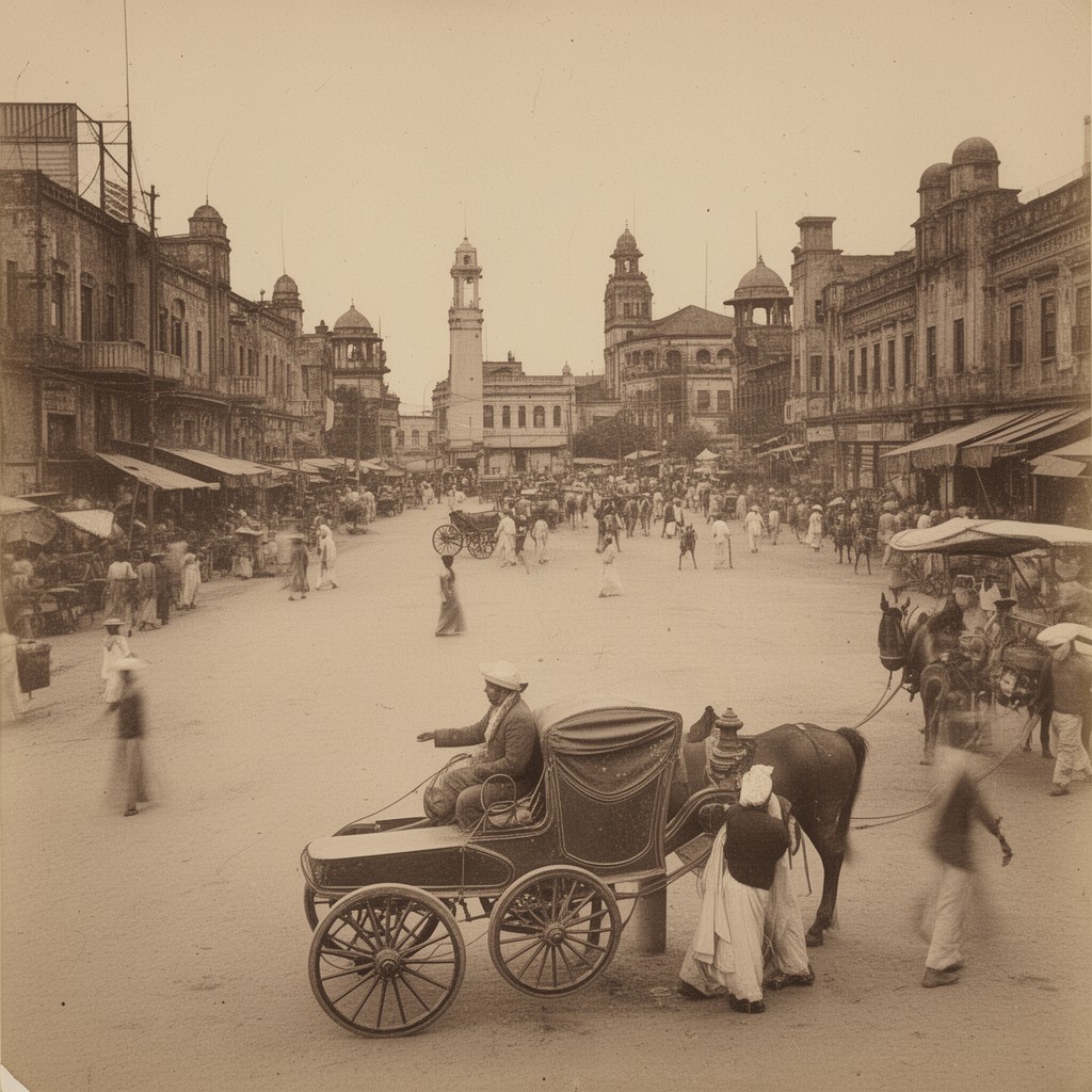 AI-generated illustration of Calcutta Time