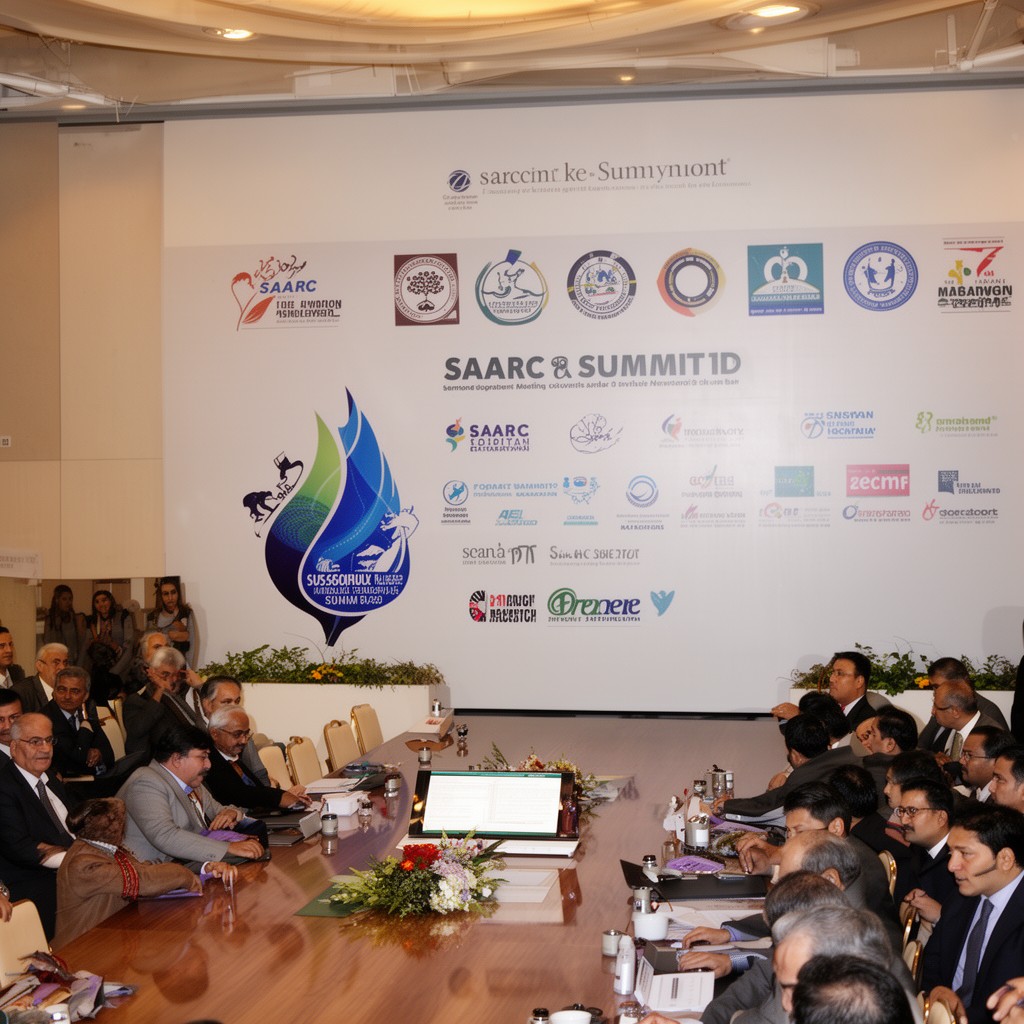 AI-generated illustration of SAARC Summit