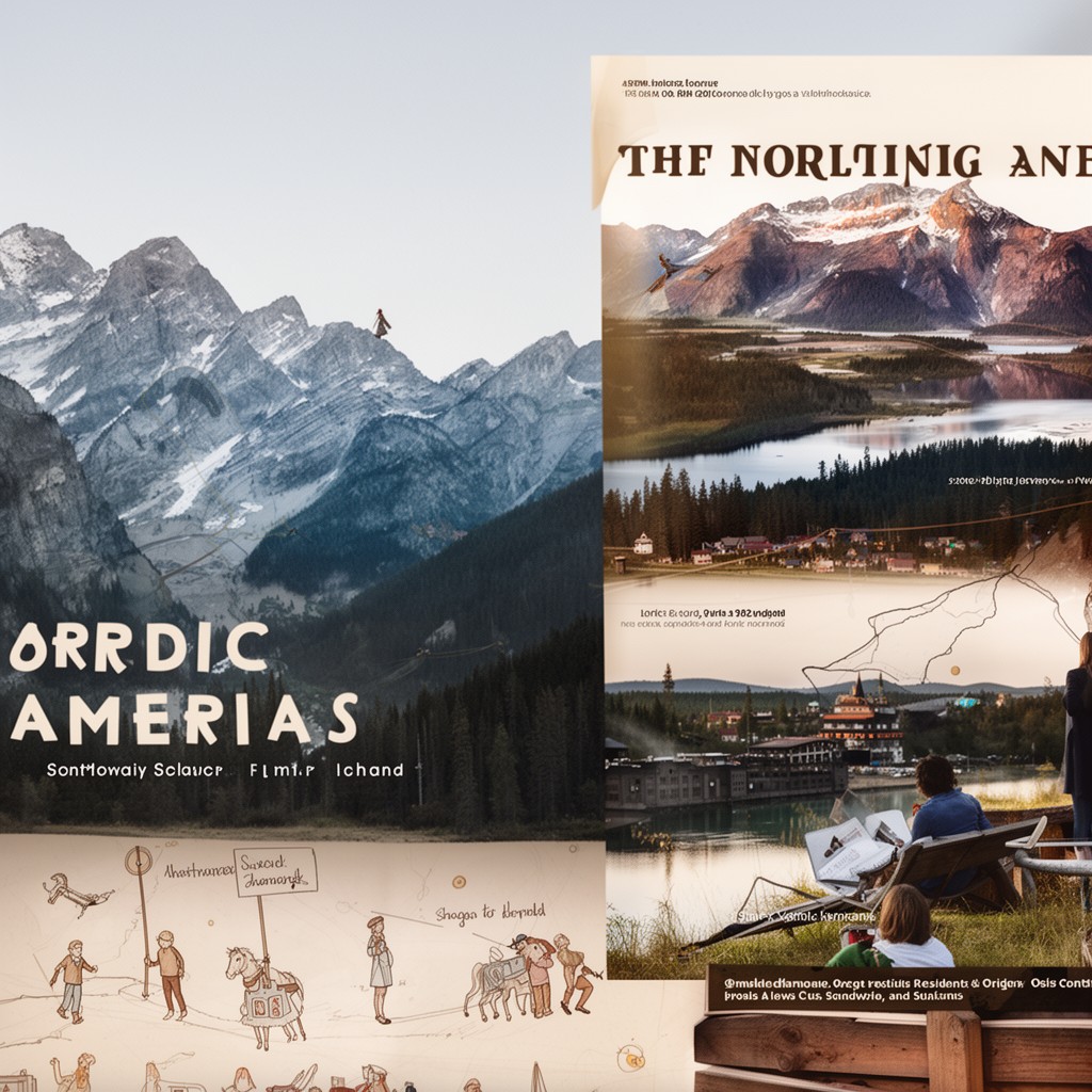 AI-generated illustration of Nordic Americans