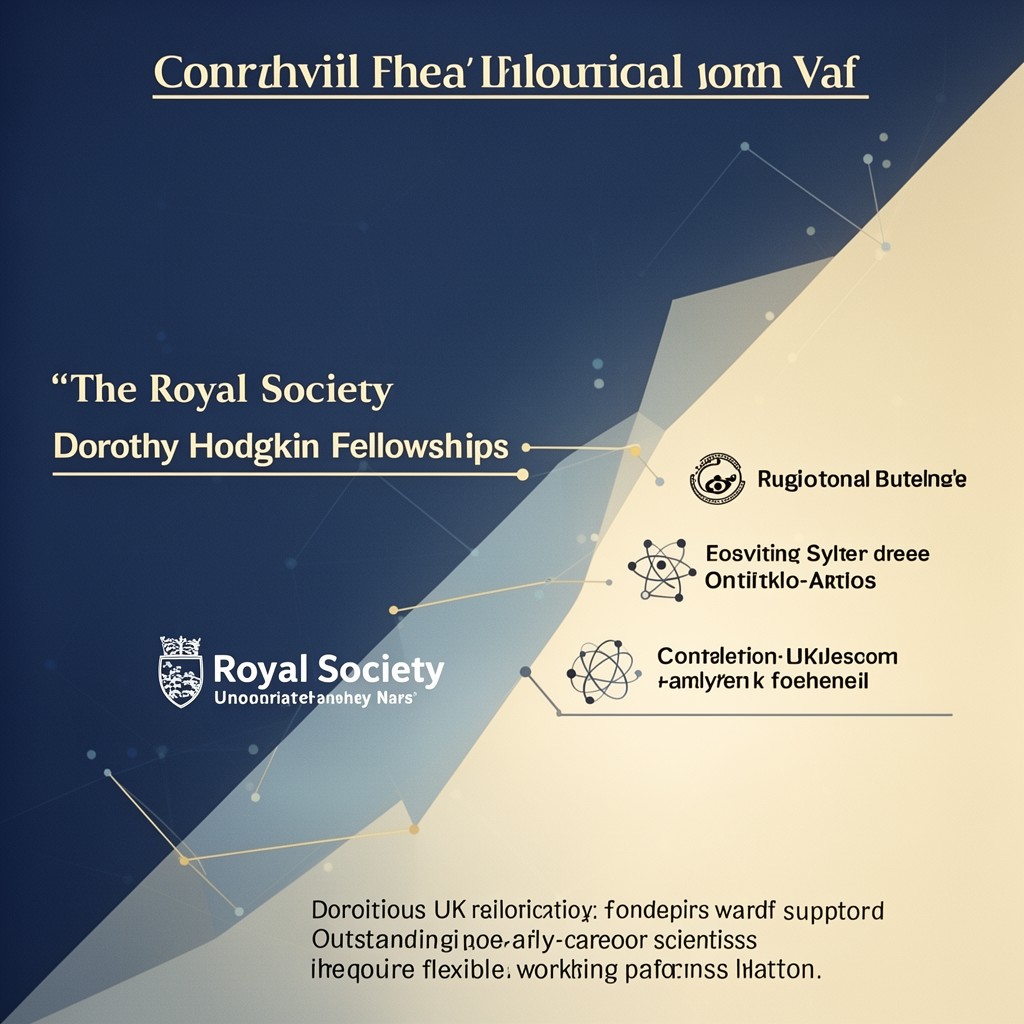 AI-generated illustration of Royal Society Dorothy Hodgkin Fellowships