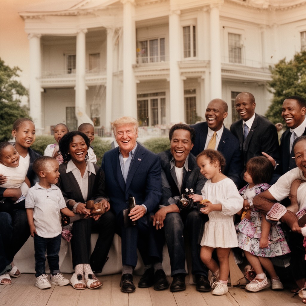 AI-generated illustration of First Family of the United States