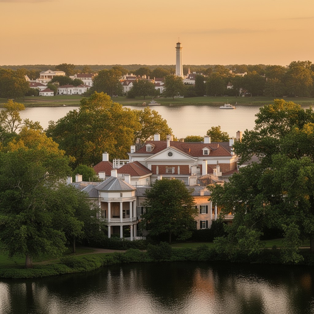 AI-generated illustration of Mount Vernon, Virginia