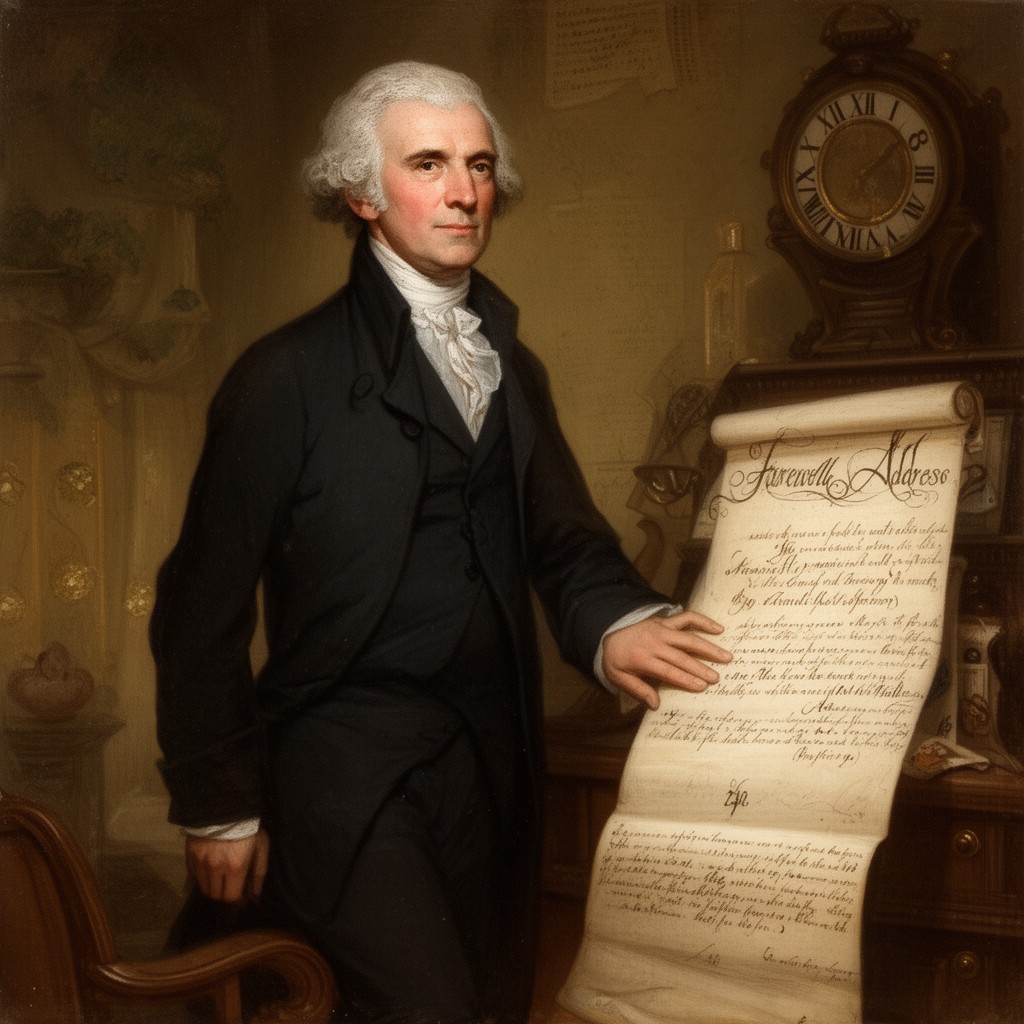 AI-generated illustration of Farewell Address