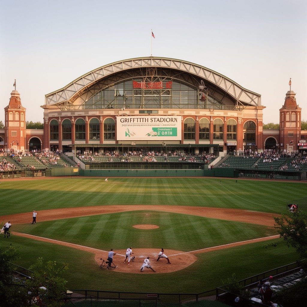 AI-generated illustration of Griffith Stadium