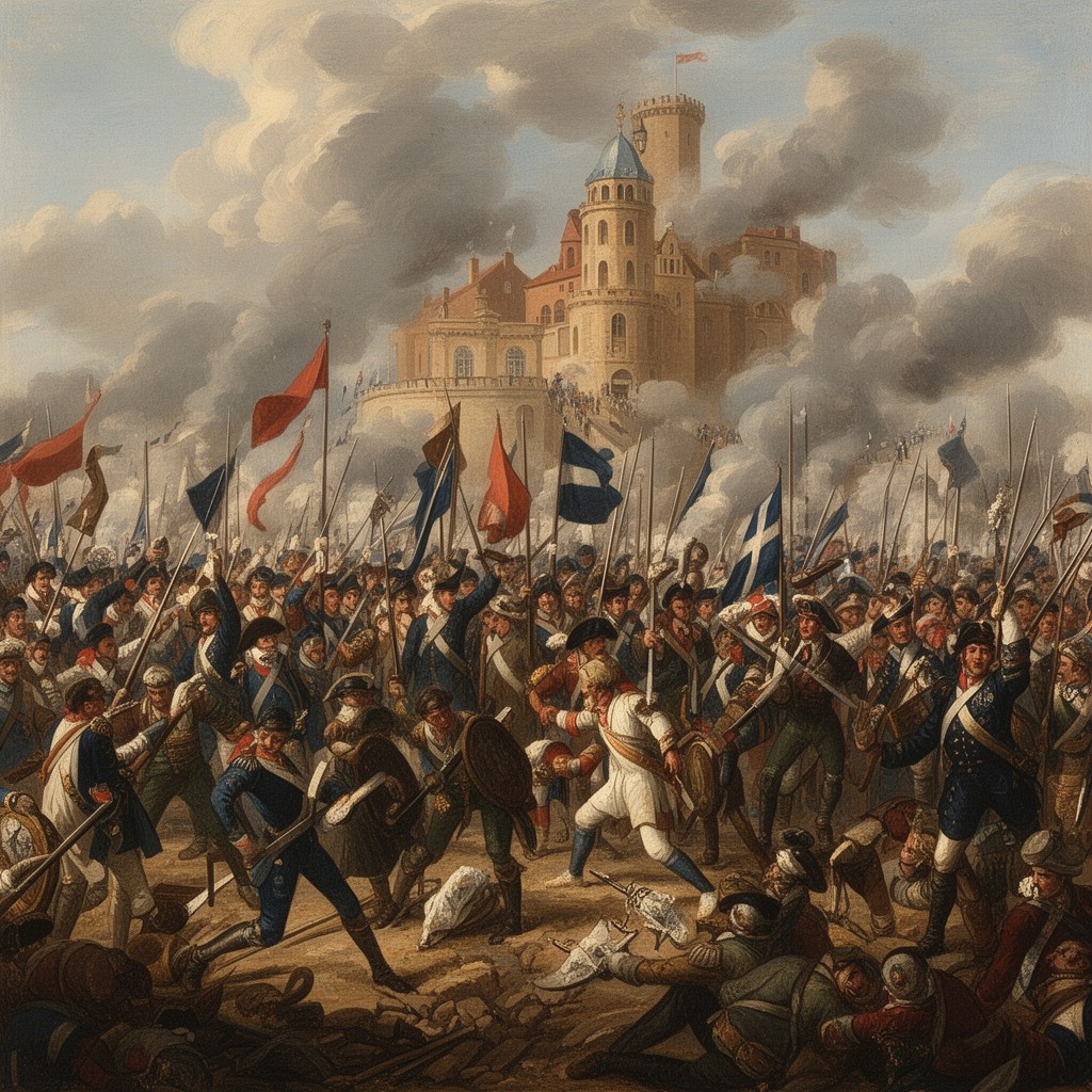 AI-generated illustration of Battle of Landskrona