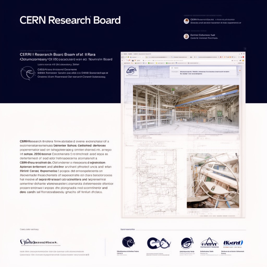 AI-generated illustration of CERN Research Board