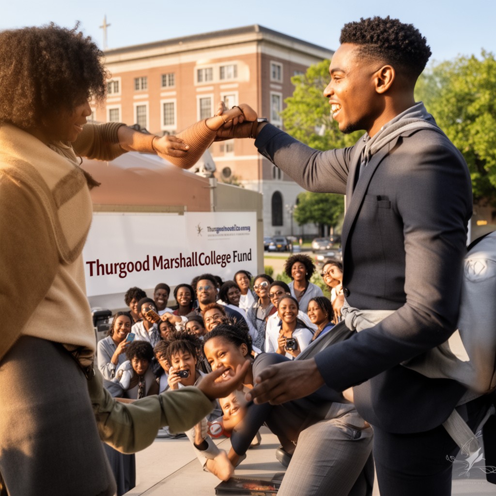 AI-generated illustration of Thurgood Marshall College Fund