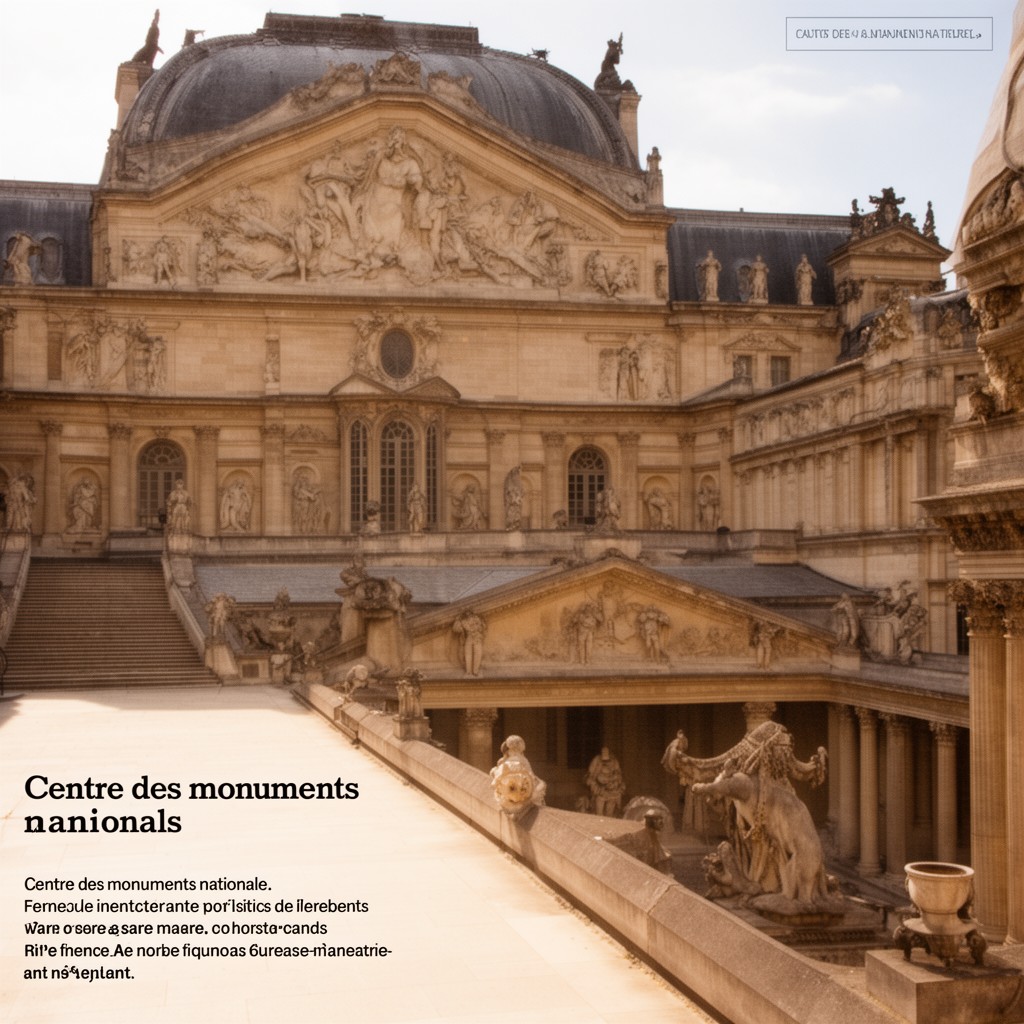 AI-generated illustration of Centre des monuments nationaux